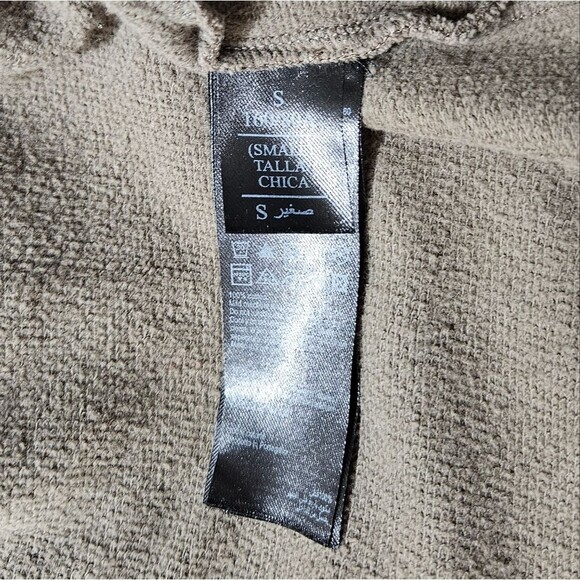 AllSaints Brooke Sweat Knit Jersey Waterfall Front Brown Jacket womens size Smal - Picture 8 of 9